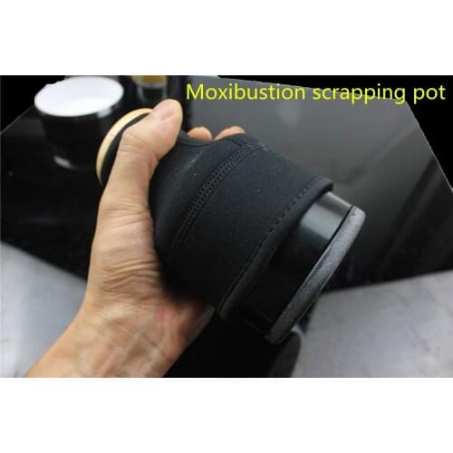 Moxibustion scrapping pot Massage Warming Moxibustion Moxa for cold in uterus abdomen leg acupuncture point Meridian Moxibustion