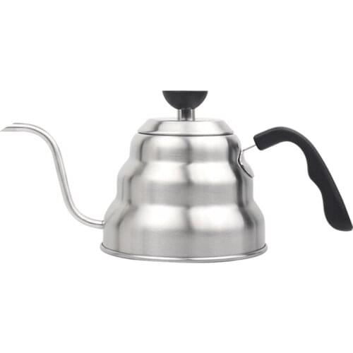 1L Stainless Steel Cloud Hand Brewing Pot Coffee Pot Stainless Steel Goose Neck Long Mouth Hand Dripping Pot Teapot