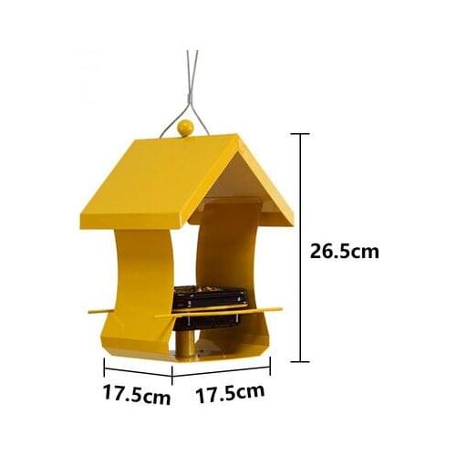 Outdoor bird feeder, garden decoration, villa, balcony bird feeder, automatic bird feeding trough