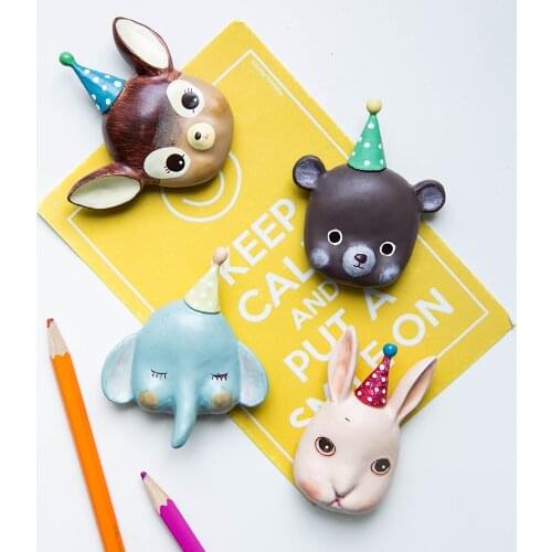 Creative 3D Resin Fridge Magnet Lovely Cartoon Refrigerator Subsidies Ornaments Fridge Sticker Souvenir Home Decor Accessories