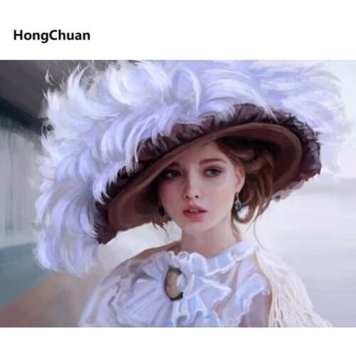 Retro Woman 5D Square/Round Diamond Embroidery Art Mosaic Cross Diamond Painting Home Decoration Mural New Year Gift