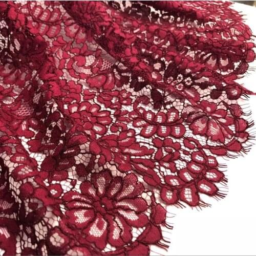 LASUI 1.5m *1.5m=1 piece NEW 5 colors pretty cord eyelash lace fabric French Weeding Dress fashion cloth skin-friendly C0250