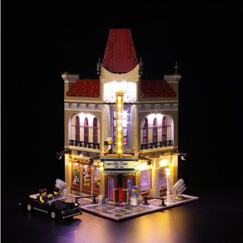 Led Light Set For Creator Expert Palace Cinema Lighting Kit For 10232 Toys (only light with Battery box)