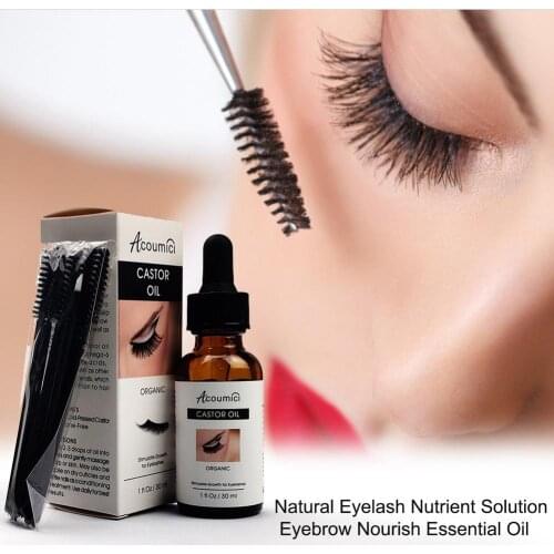 Natural Eyelash Nutrient Solution Eyebrow Nourish Essential Oil Castor Oil Rapid Eyelash Growth Serum Hair Treatment Enhancer