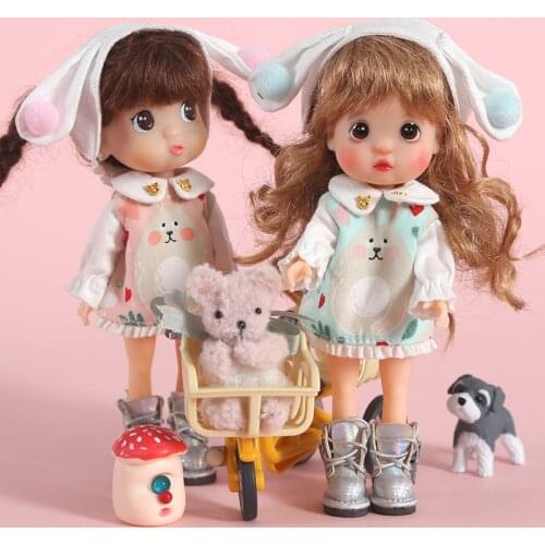 New OB11 BJD Doll Clothes Headdress + Shirt +Strap dress for Ob11,obitsu 11,Molly,1/12 BJD Doll Clothing Accessories for Dolls