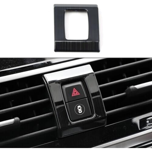 Car Air Outlet Warning Stainless Steel Trim Interior Accessories Auto Stickers for BMW G01 G02 X3 X4 2019