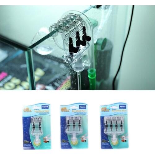 2/3/4 Way Fish Tank Air Flow Splitter 3 in 1 Aquairum Air Regulater Control Valve Non-return Check Valve Diverter For Air Pump