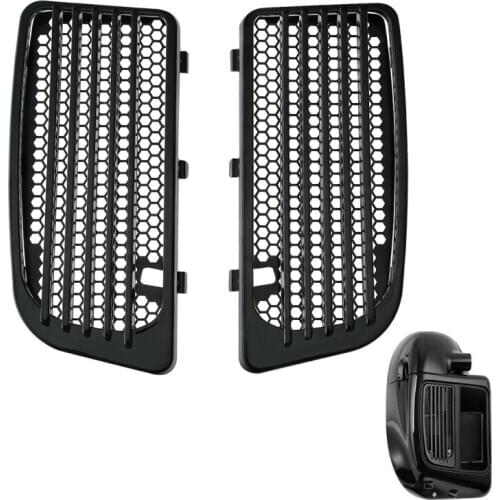 Motorcycle Radiator Grills Lower Fairing Twin Cooled For Harley Touring Models Street Glide 2014-2020