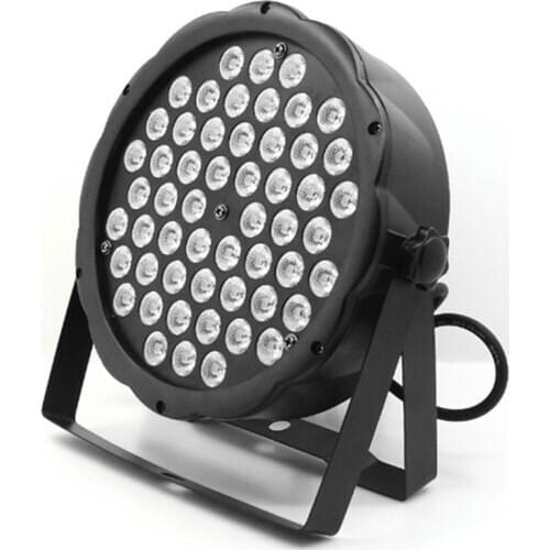 54x3W LED Par Light RGBW Disco Wash Light Equipment 8 Channels DMX 512 LED Uplights Strobe Stage Lighting Effect Light 12