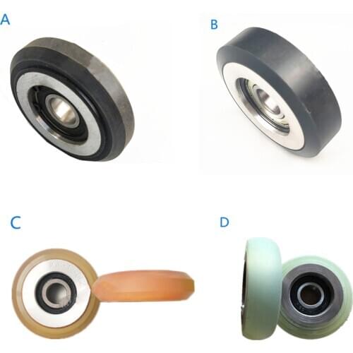 SRUSTESC OLR01300 Elevator Counterweight Guide Shoe Roller 76*21*6203 A/B/C/D Type 76x21x6203 Use for Otis