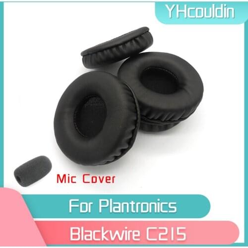 YHcouldin Earpads For Plantronics Blackwire C215 Headphone Accessaries Replacement Wrinkled Leather