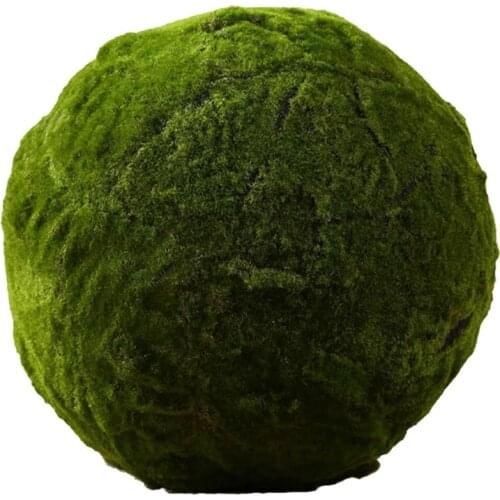 Green Artificial Moss Balls Decorative Moss Stones Greenery Plant Ball Decoration For Wedding Party Decoration 20CM
