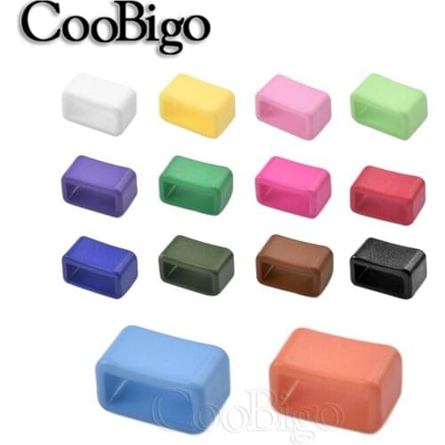 10pcs Colorful 3/8" (10mm) Plastic Belt Loop Keeper Square Loop Buckle Dog Collar Harness Backpack Strap Webbing Bag Part