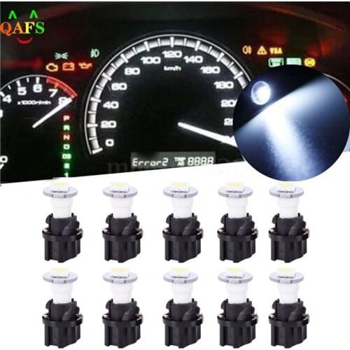 10PC T5 5050 Led Lamps 12V Car Gauge Speed Dash Bulb Dashboard Light Instrument Panel Accessory