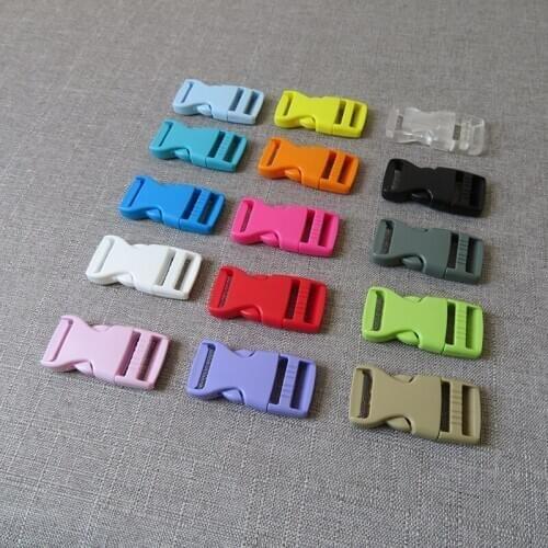 100pcs/lot 20mm wholesale Plastic release buckle belt buckle for bag knapsack pet dog collar necklace paracord sewing accessory