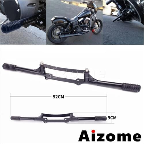 For Harley Engine Guard Passenger Pegs Bumper For Dyna Low Rider Wide Glide Street Bob 16-2021Motorcycle Steel Highway Crash Bar