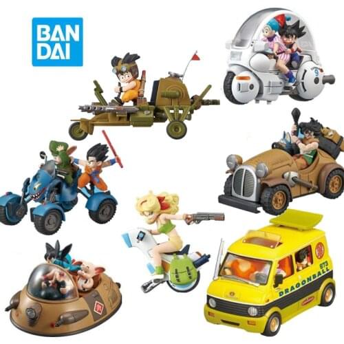 Bandai Dragon Ball Machines Collection Volume 1-7 Leping Yamu Thee Vintage Auto Goku Bulma Eenwieler Action Figure Model Toys