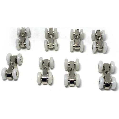 Free Shipping 8PCS bathroom glass door sliding door shower door roller Outer diameter 18mm