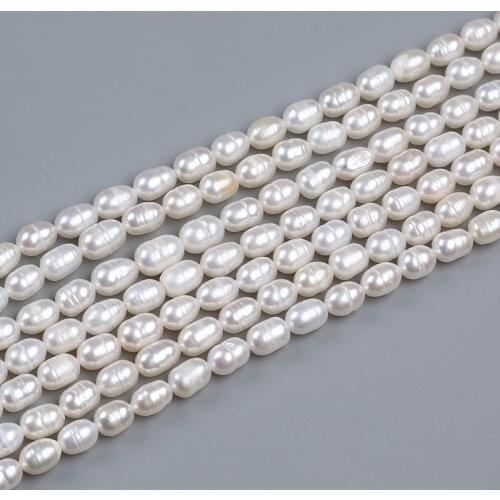 5-6mm Rice Shape Pearl Strand Loose Beads Pearl For Jewelry Making