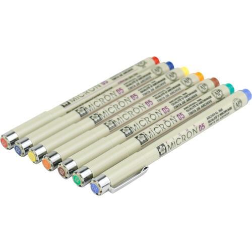 SAKURA Color needle pen waterproof cartoon design hand drawn sketch pen drawing line pen Mark pen