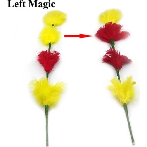 Color Change Flower (45cm) Magic Tricks Flower Bunch Shift Magic Props Illusion Stage Magic Mentalism Amazing Gimmick Mentalism