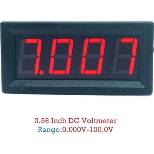 DC 0-99.99V (100V) 4-digits 0.56inch Digital Voltmeter 3Wire Voltage Panel Meter