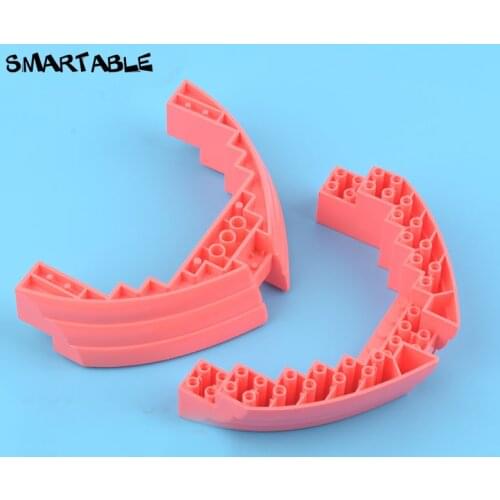 Smartable UpperPart Stem 16x12x2.33 MOC Parts Building Block Toys For Kid Compatible Major Brand 64645/14740 2pcs/Set