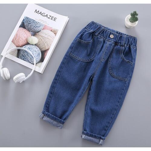 Girls Jeans Baby Kids Jeans for Children Boys Girls Leggings Kids Skinny Pants Toddler Pants Girl Kids Pants for Boy Cotton 2-8Y