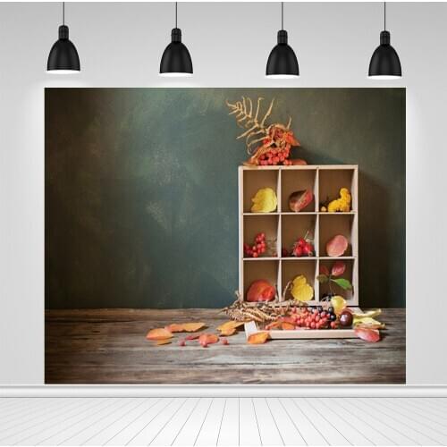 Scopiso Fall Newborn Baby Shower Photography Backdrops Wooden Shelf Interior Room Scenic Art Backgrounds Kids Pets Photoshoot
