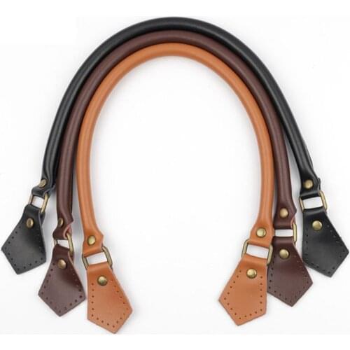 PU Leather Handle Strap Replacement for Handmade Beach Bag Bucket Handbag