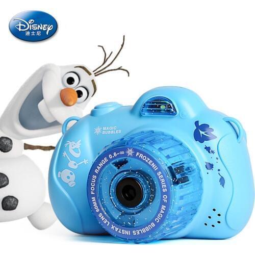 Disney frozen princess elsa Summer Automatic camera Bubble Maker party Bubble Machine Mickey Mouse Fan Kids Outdoor Toys
