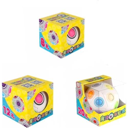 MOYU Rainbow Ball 8/12/ 20 Holes Speed Magic Cube Classic Childrens Educational Toys Adults Antistress Fun Cube Gift