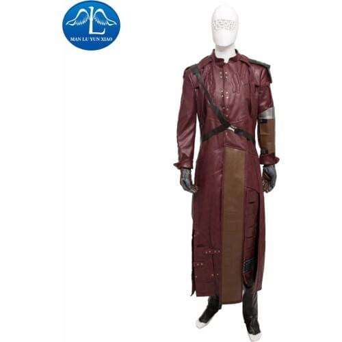 MANLUYUNXIAO Mens Costume GOG Costume Star Lord Peter Jason Quill Cosplay Costume For Men Custom Made Fullset