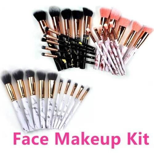 Face Makeup Kit Womens Fashion synthetic Makeup Brushes Set Powder Foundation Eye shadow Cosmetics Beauty Soft Hair Tool Kits