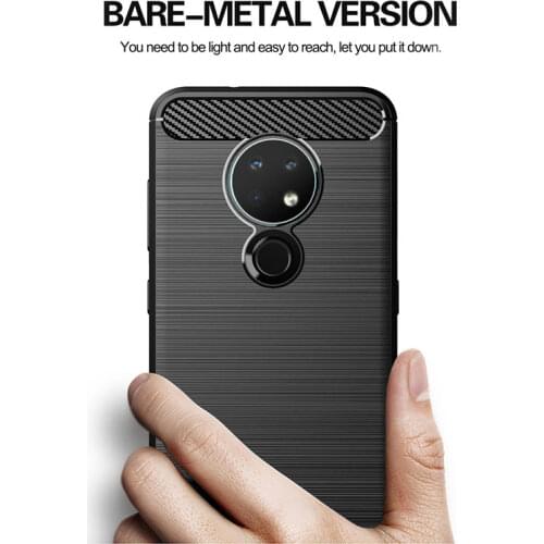 New Carbon Fiber Case for Nokia X71 X7 X6 X5 X3 Case Nokia 8 Sirocco 9 7.2 6.2 4.2 3.2 2.2 7.1 6.1 5.1 Cover Soft Silicone Cases