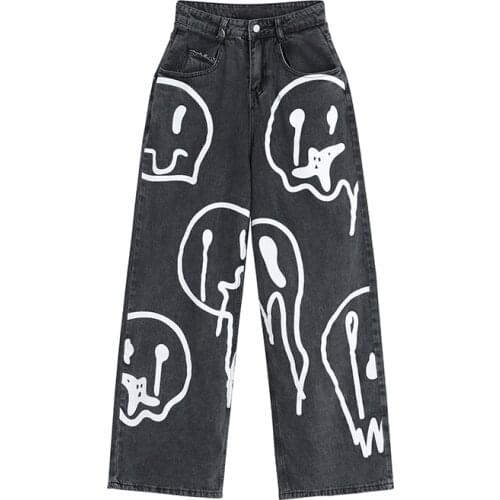 Nuyao buy funny Women's Loose Jeans