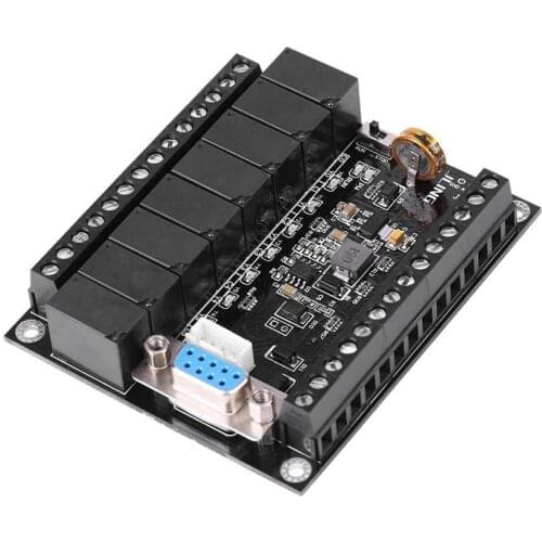 PLC Programmable Controller Industrial Control Board FX1N-20mr Programmable Logic Controller DC 24V Relay Module