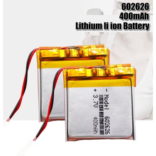 3.7V 400mAH 602525 602626 PLIB polymer lithium ion / Li-ion battery for SMART WATCH GPS