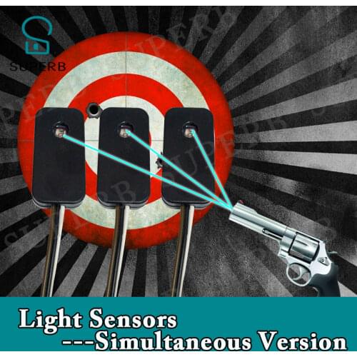 Superb escape room prop light sensors shooting all the sensor at the same time to unlocks Superb escape room room puzzle