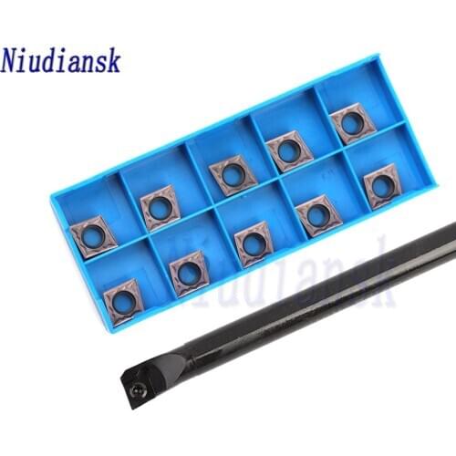 S12M S16Q-SCLCR09 S20R-SCLCR09 S25S-SCLCR09 Internal Tool Holder SCLCL CNC Lathe Tools +10pcs CCMT09T3 CCGT Carbide Inserts Suit