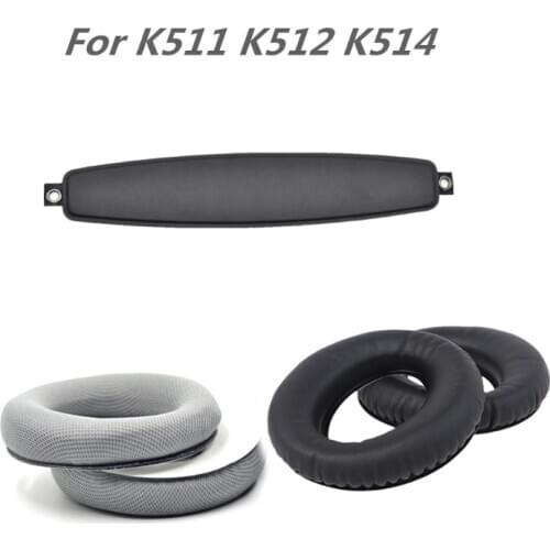 Standard Leather Ear Pads Cushion Soft Earpads for AKG K511 K512 K514 Headset Repair Parts Headphone Accessories headband
