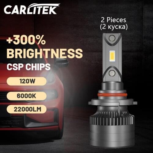 Carlitek H7 LED Headlamps 22000LM Super Bright Canbus Error Free H11 H4 H8 H9 9005 9006 HB3 HB4 120W CSP Chips Bulb In Dashboard