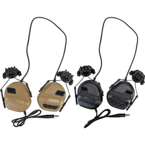 Tactical Headsets with Fast Helmet Rail Adapter Military Hunting Shooting Headset Army Communication Accessories