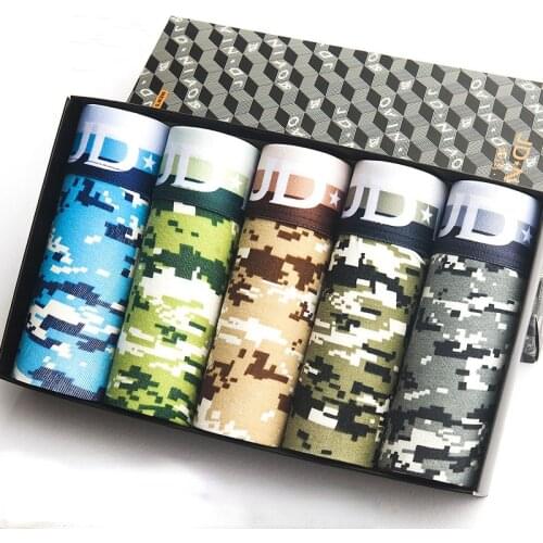 5pcs Mens Cotton Boxer Panties Breathable Warm Underpants Sexy Comfortable Male Boxers Shorts U Convex Pouch Underwear L-3XL