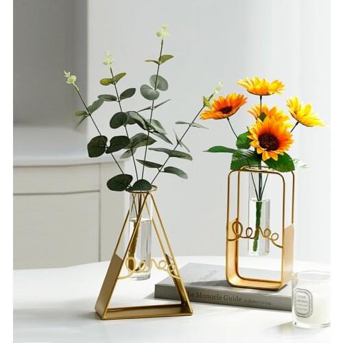 Home Decor Vase Home Living Room Decoration Nordic Hydroponic Clear Glass Vase Modern Tabletop Flower Vase Plant Vase Terrarium