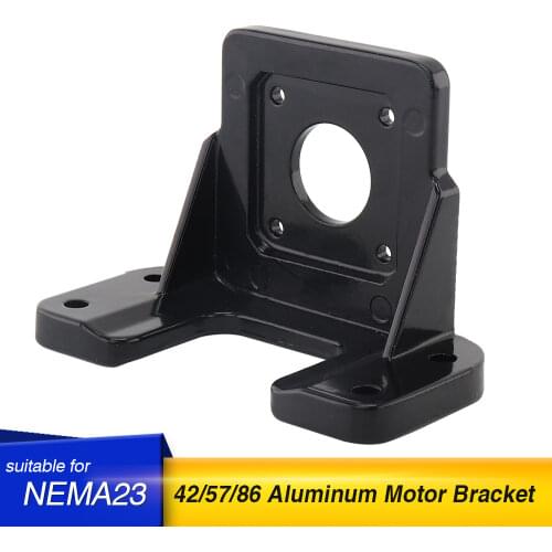 1pcs Aluminum NEMA 23 step servo motor bracket / horizontal mounting motor base for NEMA 17/23/34 motor Thickened material