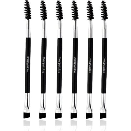 Happy makeup 1 pcs Portable Eyeshadow Brush Foundation Face Makeup Brushes Cosmetic Tools For fashion Women Girls double head