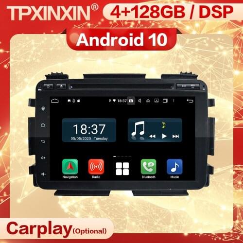 128G Carplay 2 Din Android Stereo Receiver For Honda HRV VEZEL 2015 2016 2017 2018 2019 Video Radio Auto Audio Player Head Unit
