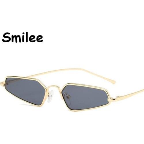 2021 Candy Color Vintage Glasses Retro Shades Small Rectangle Sunglasses UV400 Metal Trendy Eyewear Square Womens Glasses