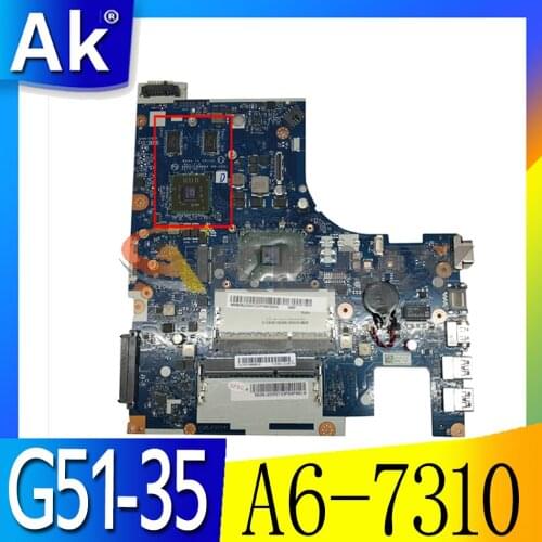 Akemy For Lenovo g51-35 bmwq3/bmwq4 nm-a401 Laptop PC Motherboard a6-7310 2G Discrete Graphics 100% Test OK